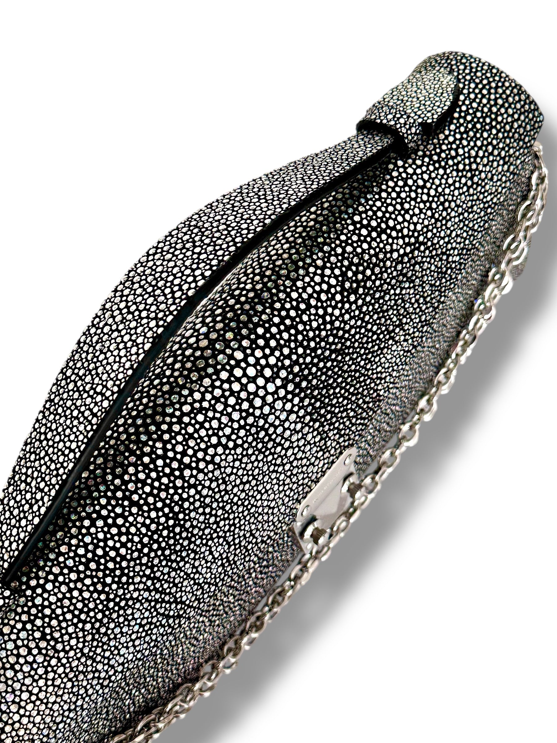 Silver/Aurora Galuchat - Minnie Pochette