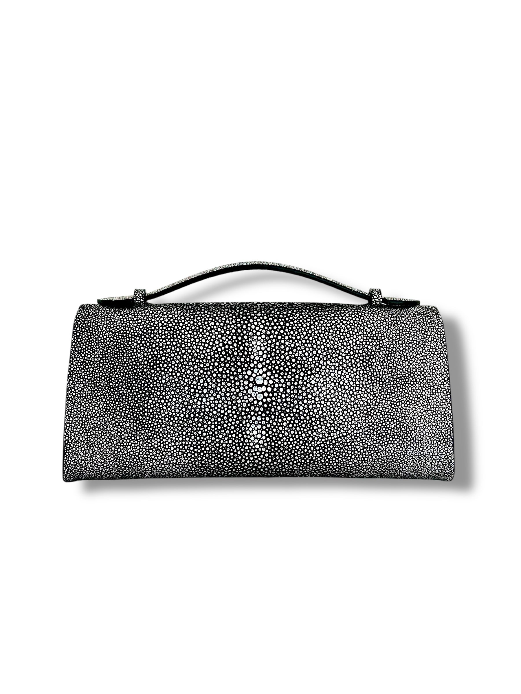 Silver/Aurora Galuchat - Minnie Pochette