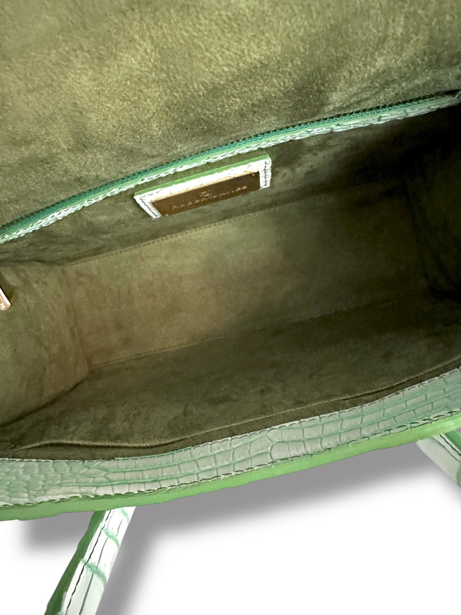 Soft Green and White Porosus Crocodile - The Kolbie image 5