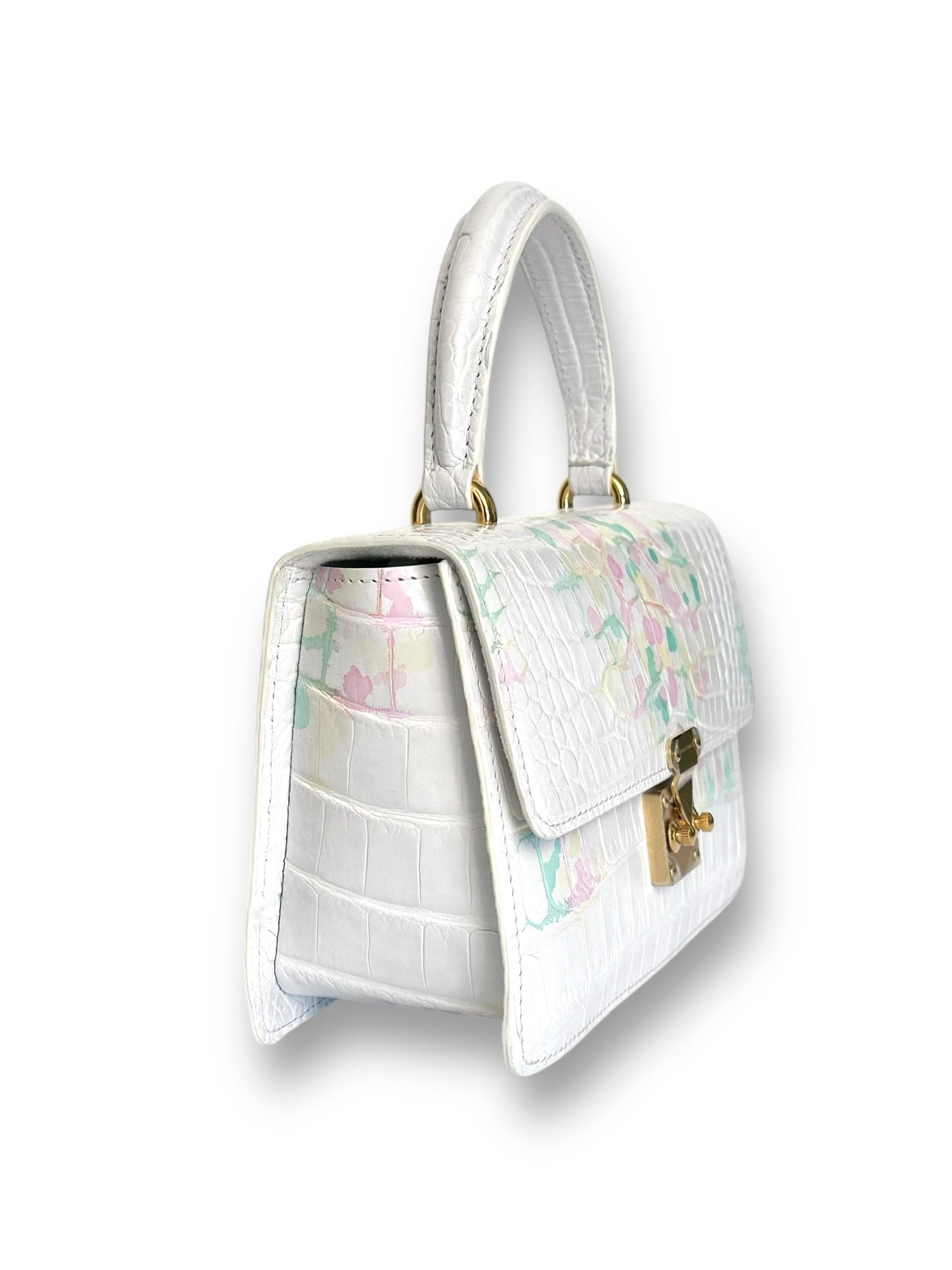 White Alligator - Anka Top Handle image 1