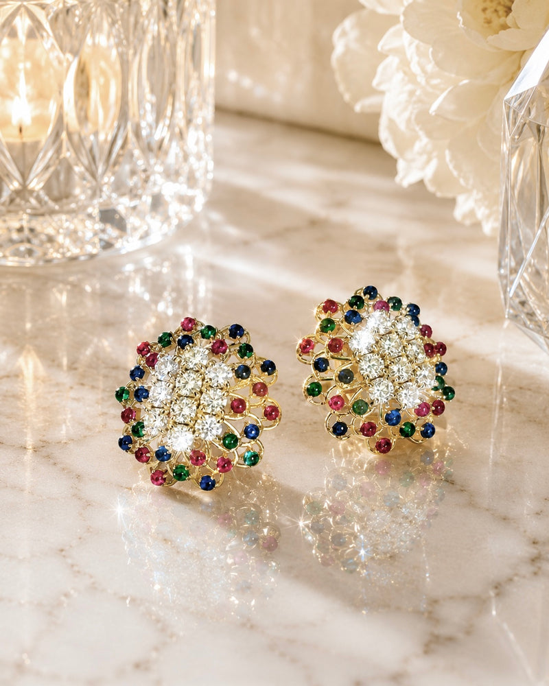 The Constellation Dome Earrings – Jewel Edition