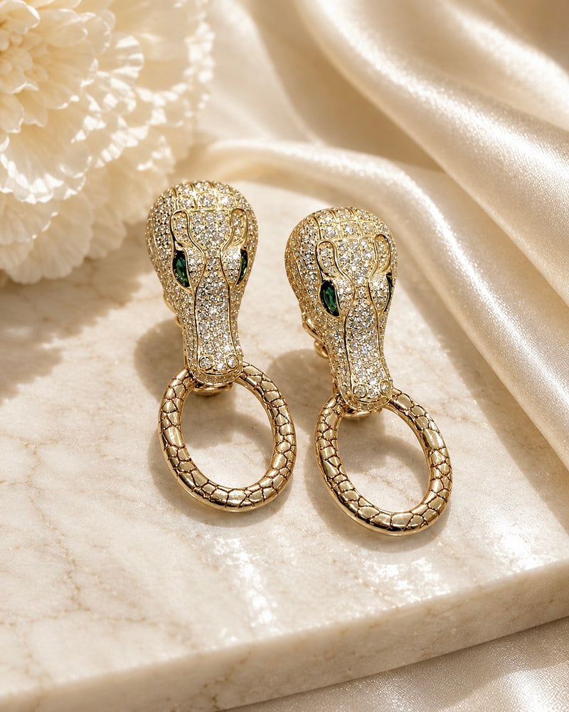 The Alligator Sovereign Drop Earrings