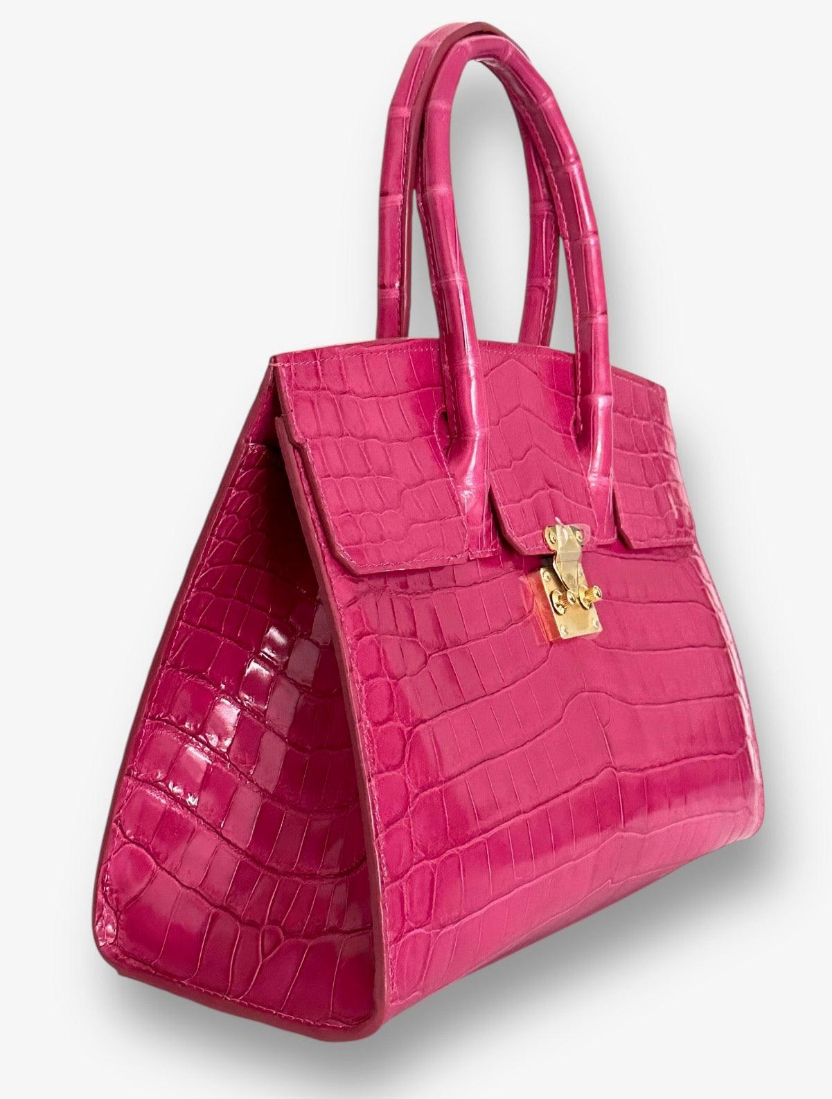 Hot Pink Crocodile - Wrenley Tote image 1