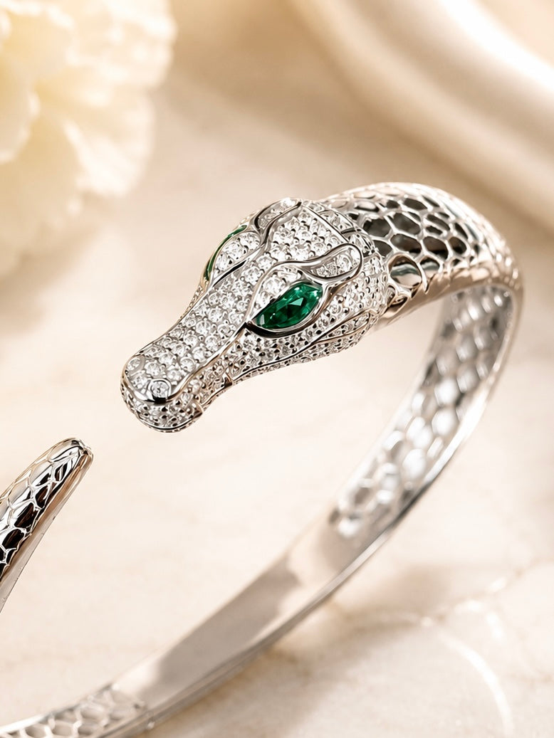 The Alligator Sovereign Hinged Cuff
