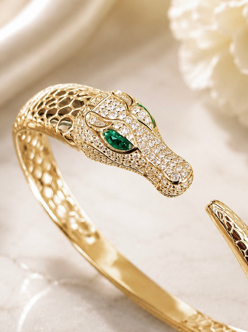 The Alligator Sovereign Hinged Cuff