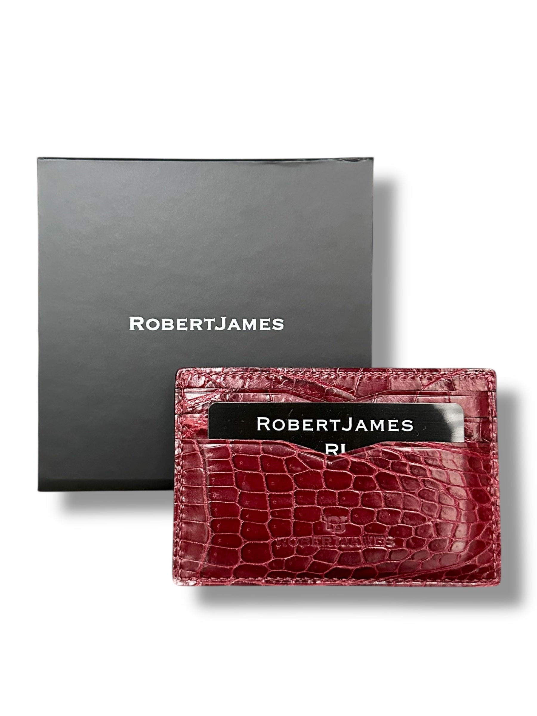 Merlot Niloticus Crocodile - Card Holder