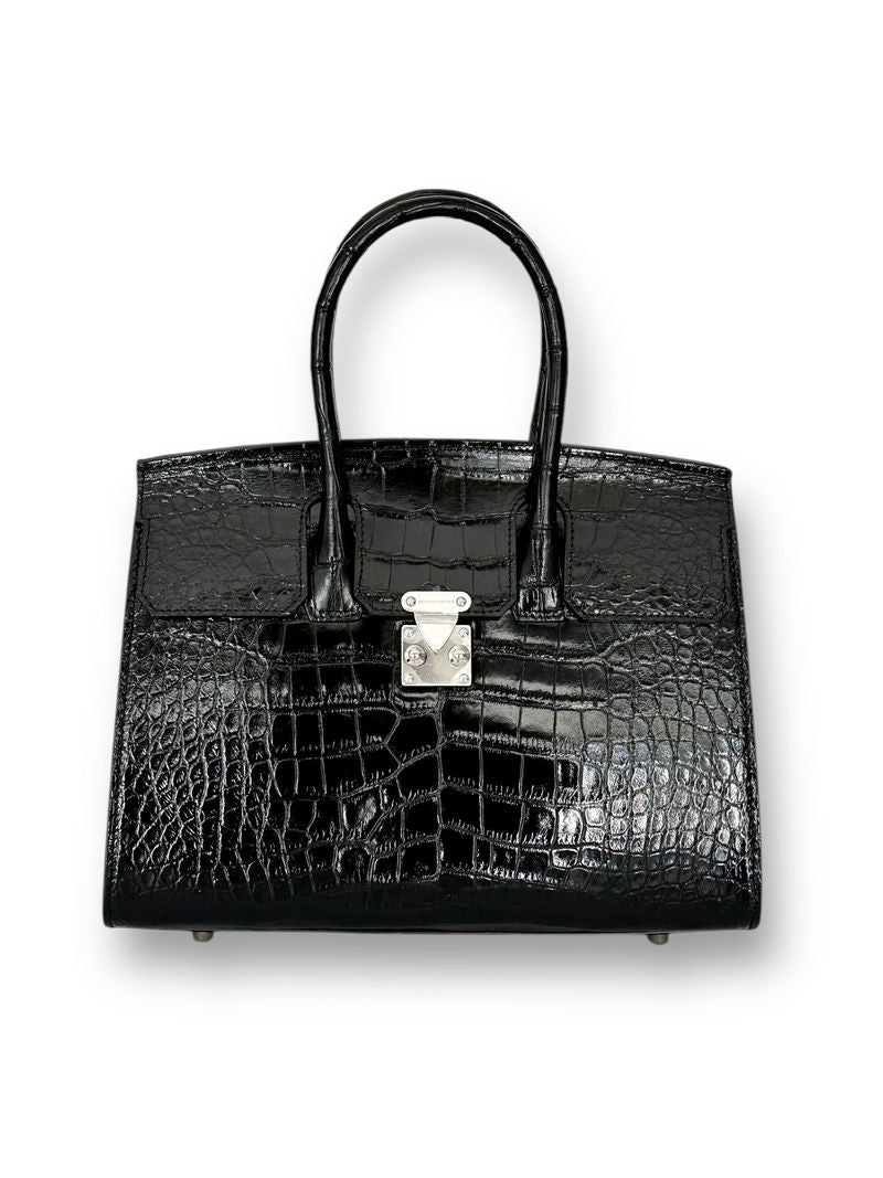Black Onyx Alligator - Wrenley Tote image 0