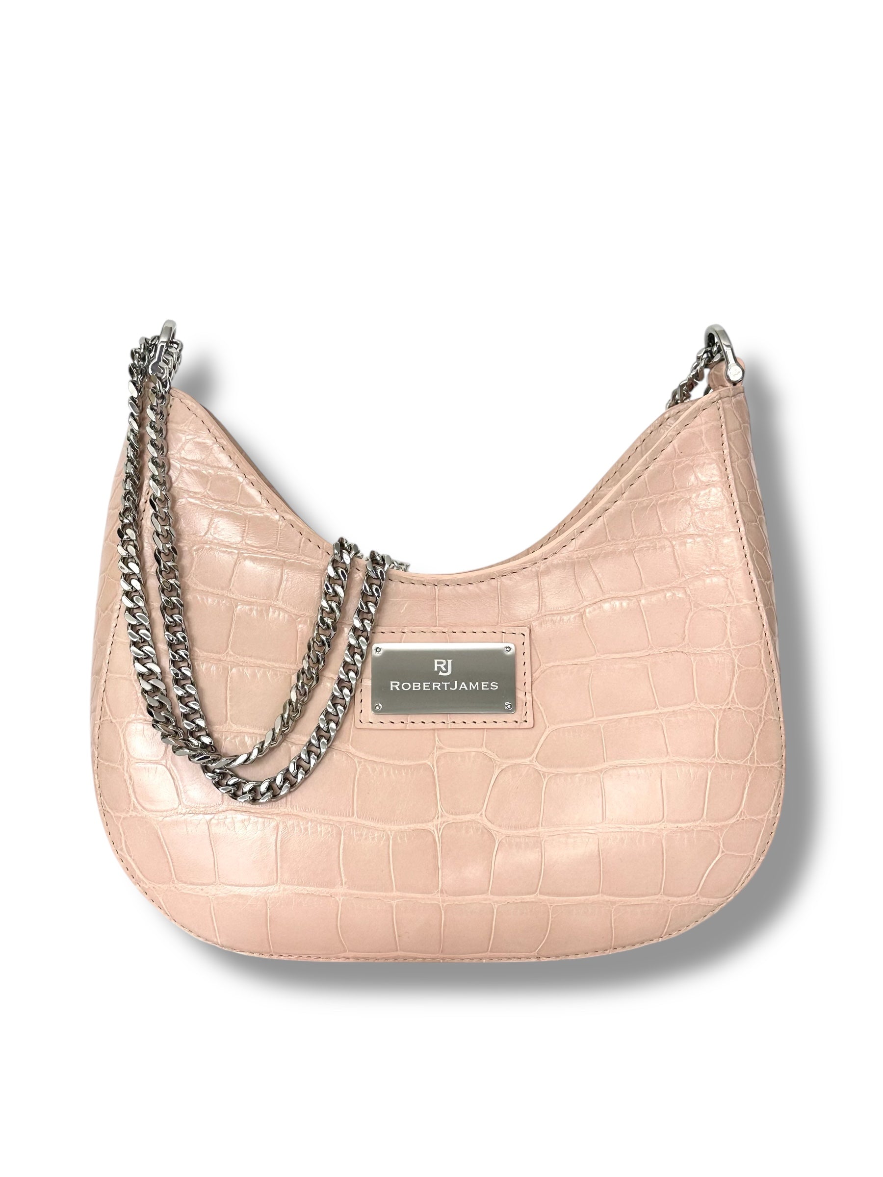 Soft Pink/Nude Alligator - The Blair Hobo image 0