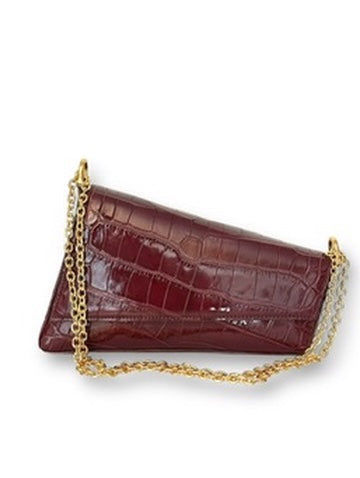 Rich Merlot Alligator - The Evelyn image 0